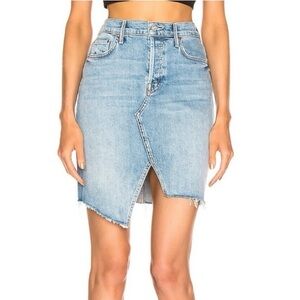 Mother Tomcat Slide Mini Fray Jean Skirt size 29